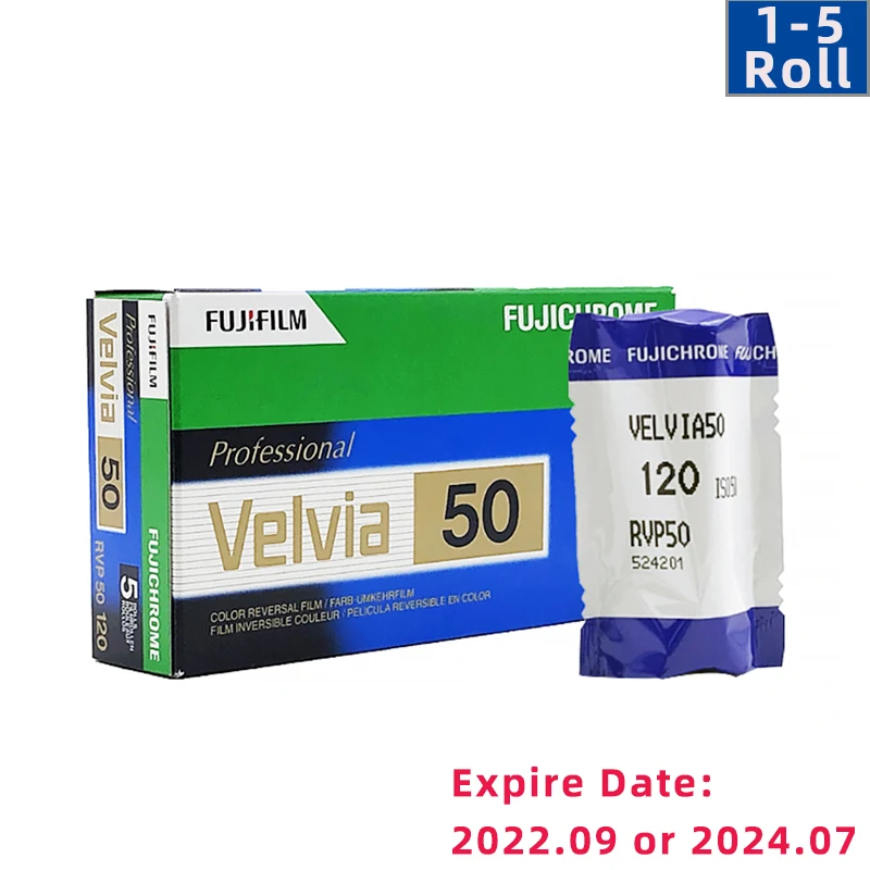 

1/3/5 рулонов, новинка, Fuji Velvia, Ландшафтная пленка RVP50, пленка 120, пленка заднего цвета, пейзаж позитивный
