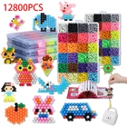 12800 шт., бусины для сборки пазлов, 36 цветов