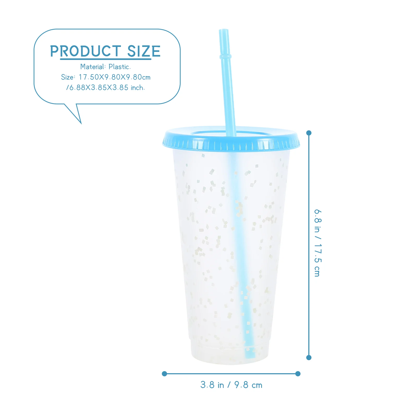 

Rainbow Cup Color Changing Water Drinking Heat Discoloration Bottle Straw Coffee Cups Plastic