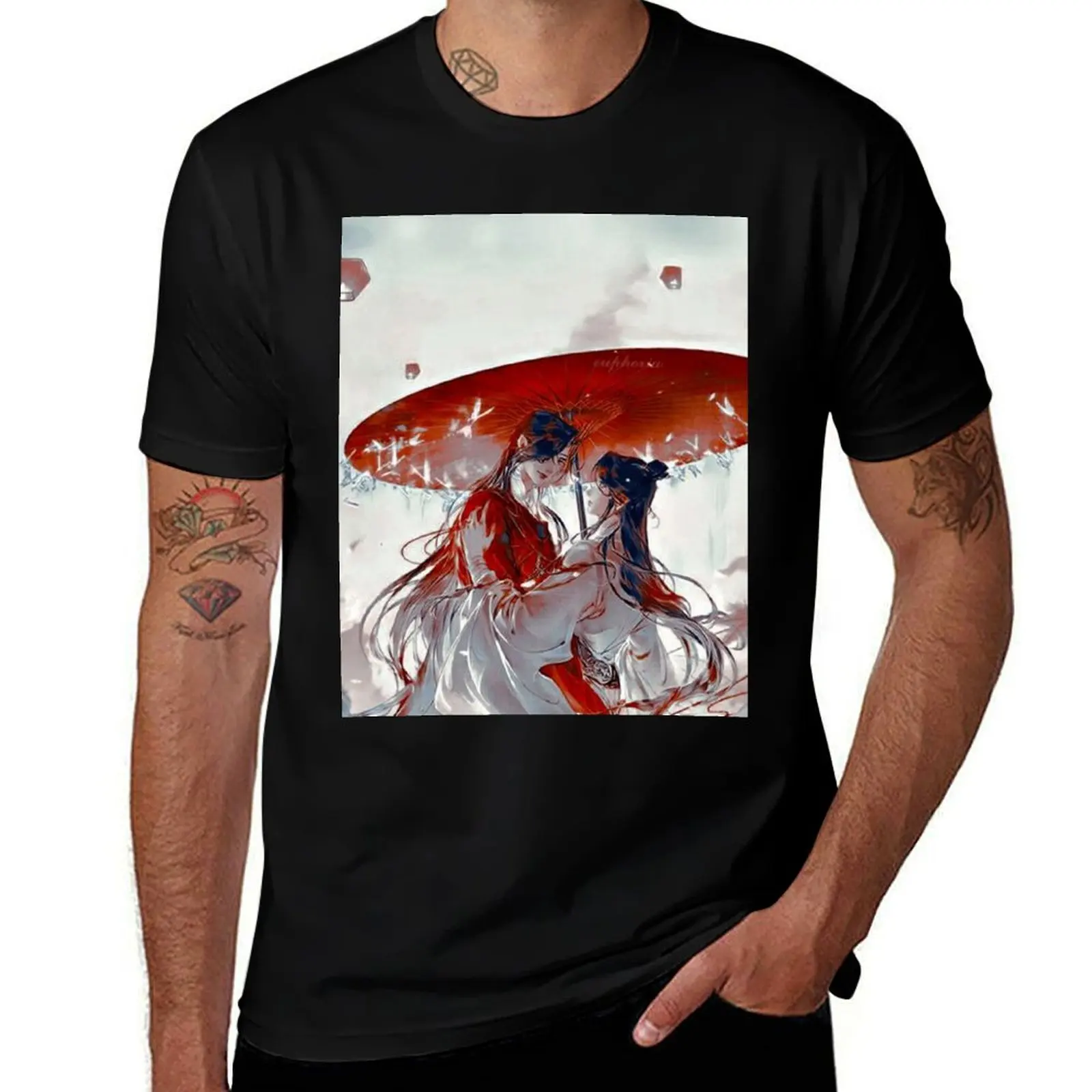 TGCF Hualian Best Moment T-Shirt anime figures sublime kawaii clothes blanks t shirt men 100℅ cotton