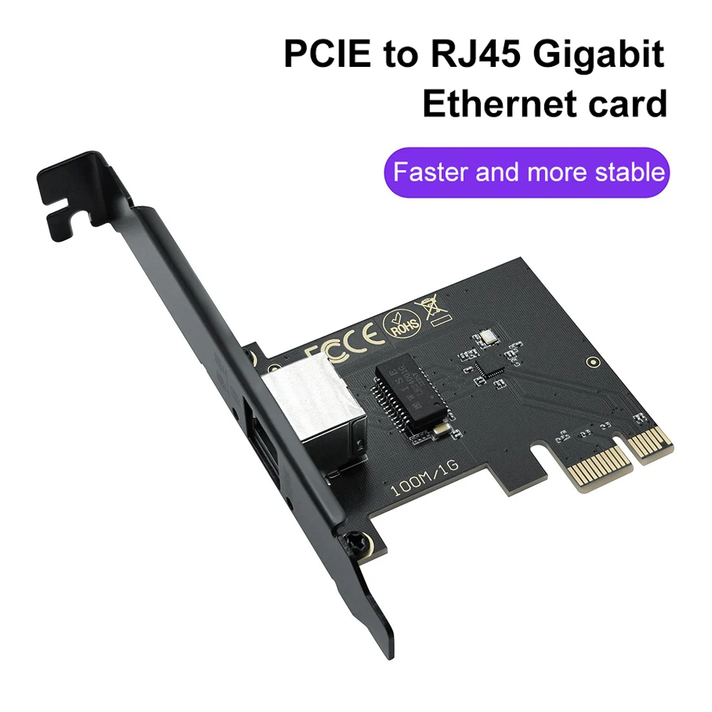 

PCI Express Network Card 10M/100M/1000Mbps PCI-E To RJ45 Gigabit Ethernet Card Support Windows Linux LAN Adapter for Desktop PC