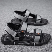 2022 summer new korean version of the casual trend personality mens beach sandals wading shoes sandalia plataforma