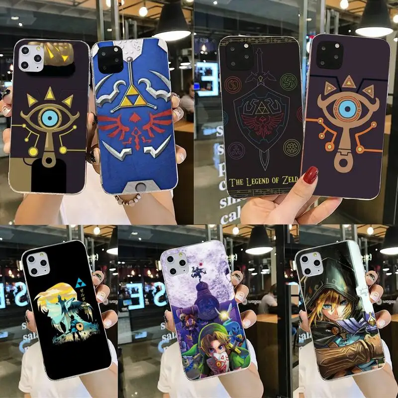 

Cartoon Sheikah Z-ZelDaS SlateS Phone Case For iphone 13 12 11 Pro Max Mini XS Max 8 7 Plus X SE 2020 XR Silicone Soft cover