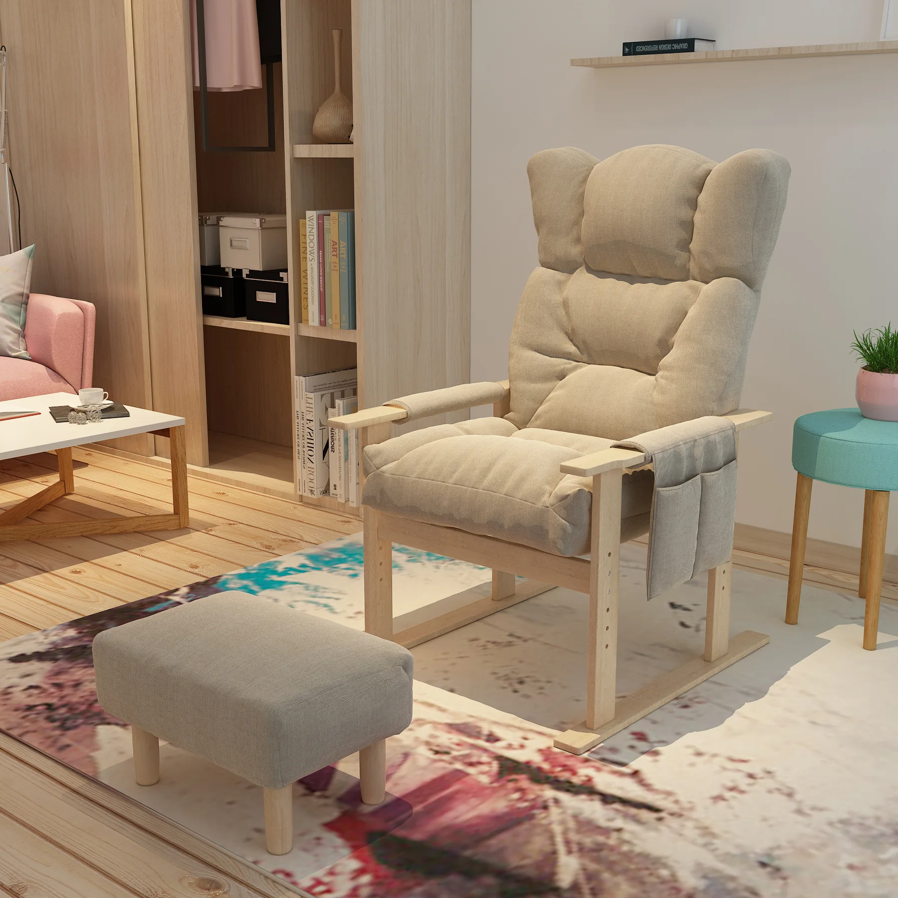 Lazy Sofa Single Person Can Lie Desk Back Dorm Leisure Compu