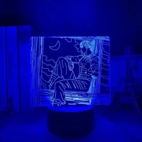 anime berserk guts acrylic night light for bedroom colorful touch nightlight manga 3d lamp berserk guts kid bedside led night