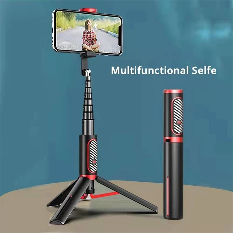 

2022.Bluetooth Phone Selfie Stick Sturdy Hidden Tripod Handheld Selfie Stick Lightweight Mobile Live Broadcast Bracket Remote