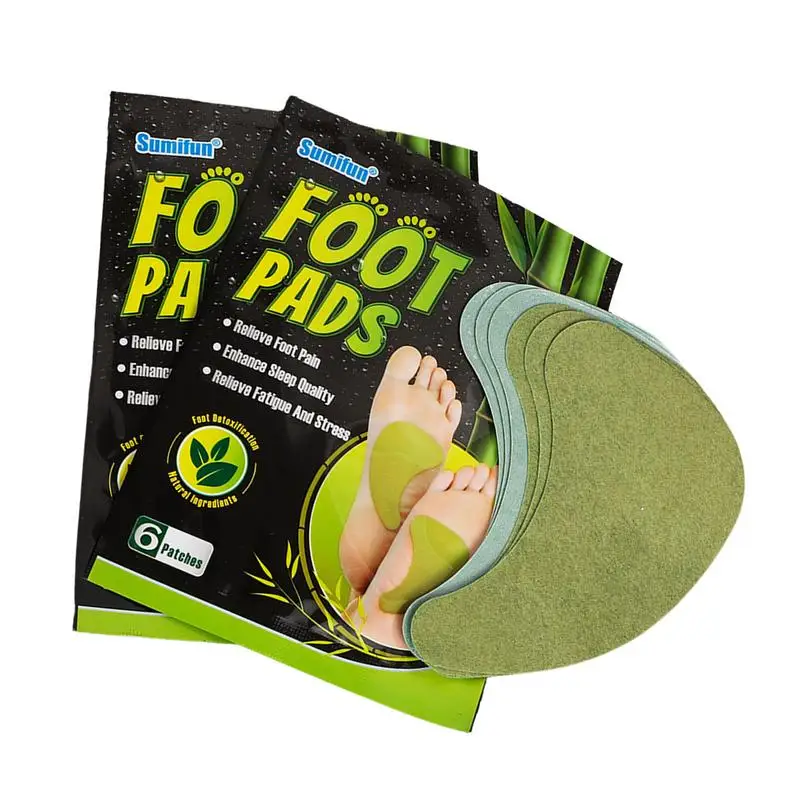 

Foot Care Patches 6Pcs Deep Cleansing Foot Pads Natural Herbal Foot Pads For Stress Relief Body Relax Better Sleep & Foot Care