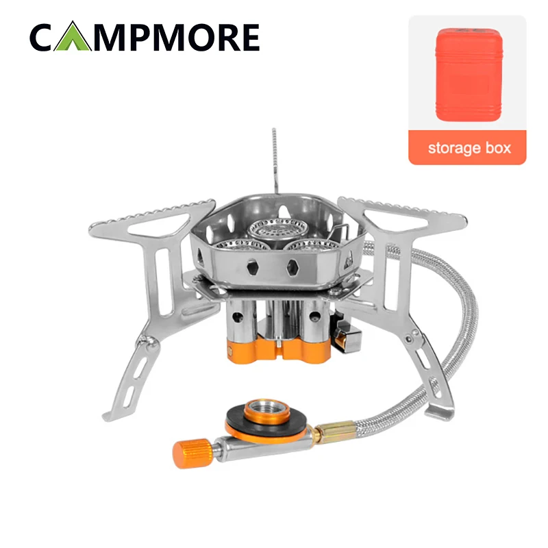 

CAMPMORE Camping Gas Stove Outdoor Tourist Burner Fire Stove Heater Cookware Survival Hiking Travel Picnic Supplies Equipments