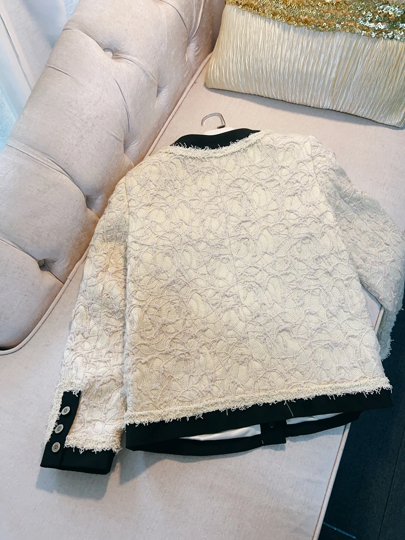 lingzhiwusis французский дизайн вязаный шерстяной топ контрастного цвета винтажная