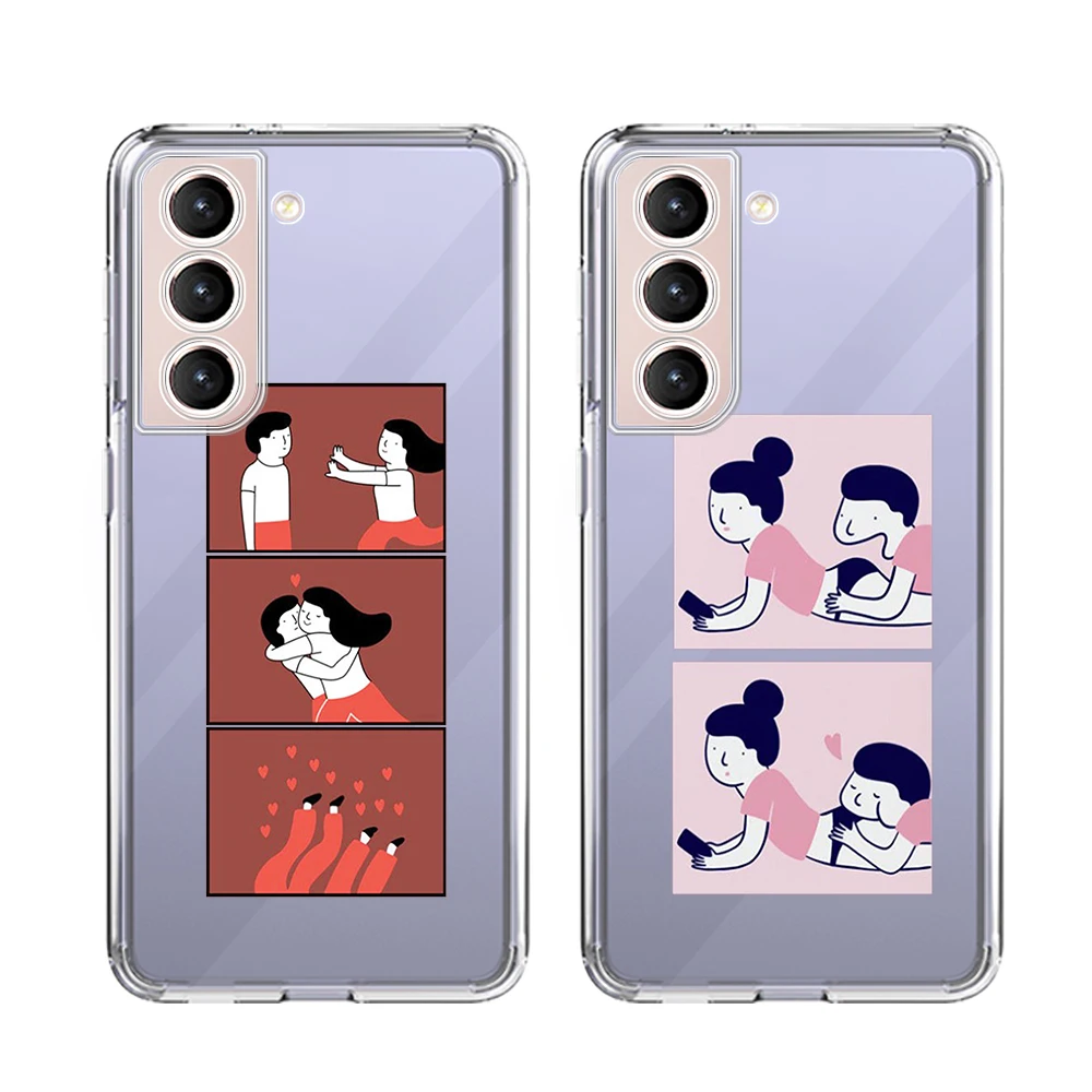 

Lover everyday Case for Samsung Galaxy S20 FE S22 S21 Ultra M21 M22 M32 M31 S10 S10E Note 20 10 Plus 5G Transparent Shell Coque