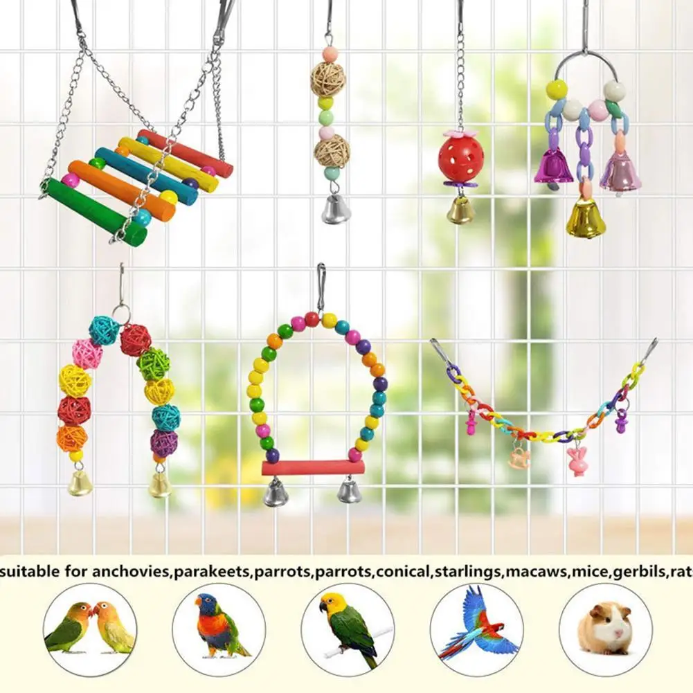 

Комбинированная игрушка для попугаев, аксессуары для s, игрушка для животных, игрушка для попугаев, тренировочная игрушка для птиц, поворотн...