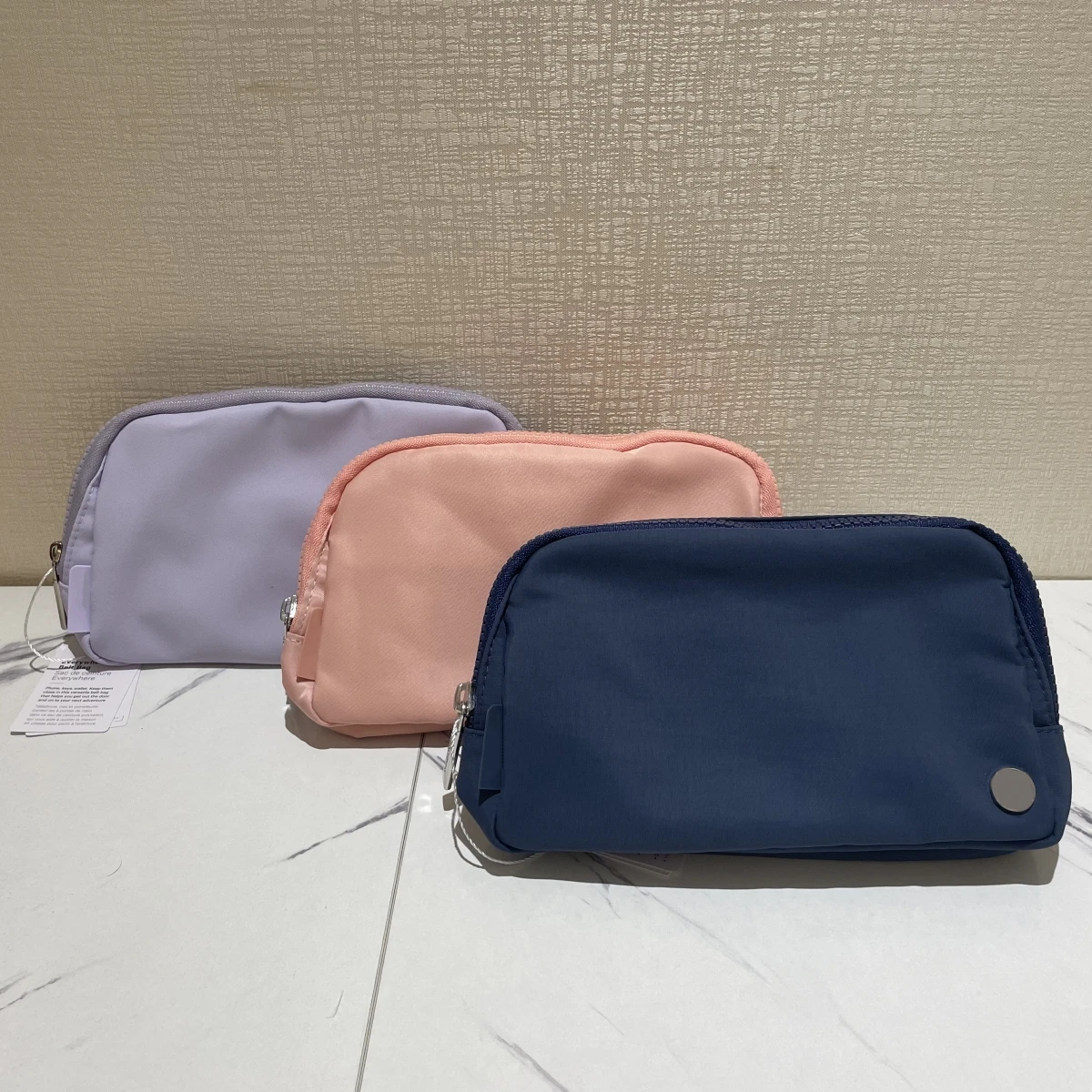 Unisex Everywhere Belt Bag 1L Fitness Waist Outdoor Sports Fanny Pack Zip Oxford For Lulu Fashion Leisure Yoga Running Bum Bags