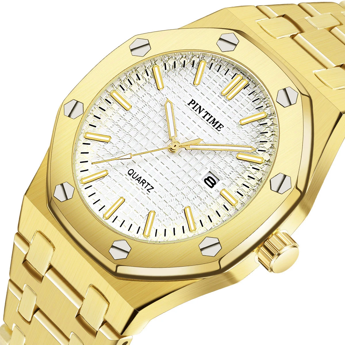 2022 Men's Watches Date Luxury Brand High Quality Stainless Steel Strap Clock For Male Fashion Waterproof Designer Watch Men