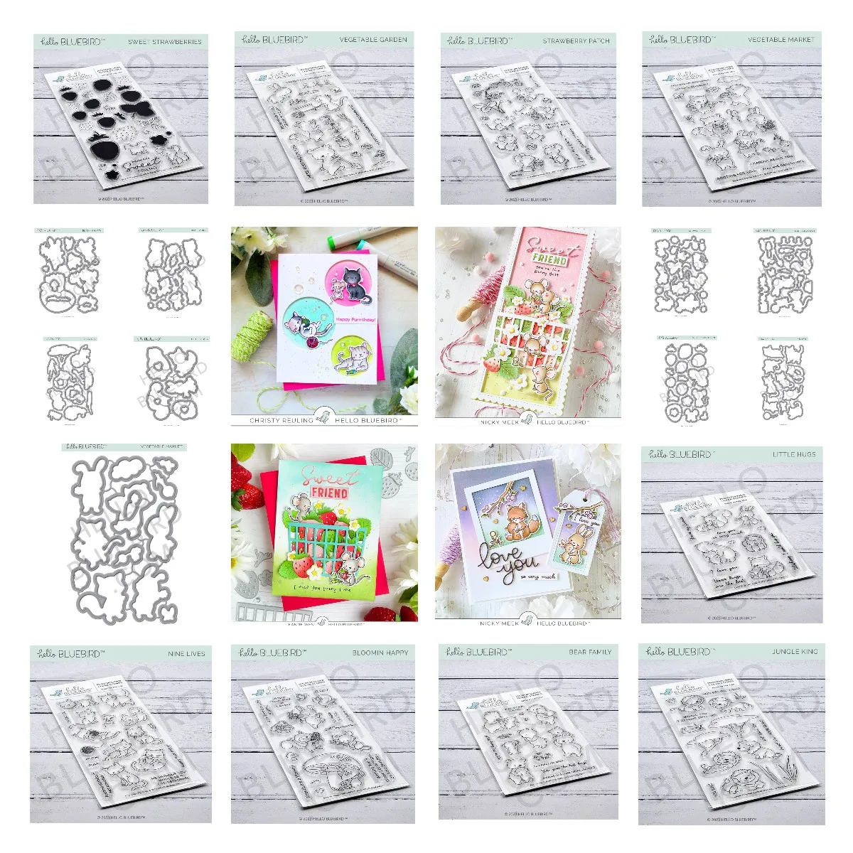 

New Metal Cutting Dies Clear Stamps Little Hugs Scrapbook Diary Decoration Embossing Stencil Template DIY Greeting Card Handmade
