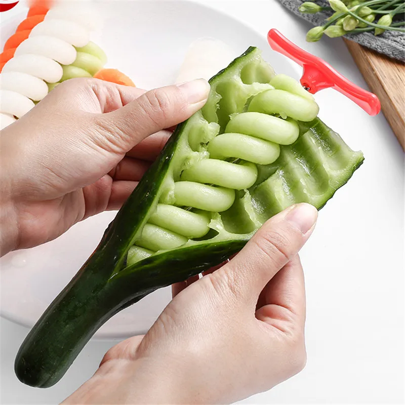 

Vegetables Spiral Knife Potato Carrot Cucumber Salad Chopper Easy Spiral Screw Slicer Cutter Spiralizer Kitchen Tools