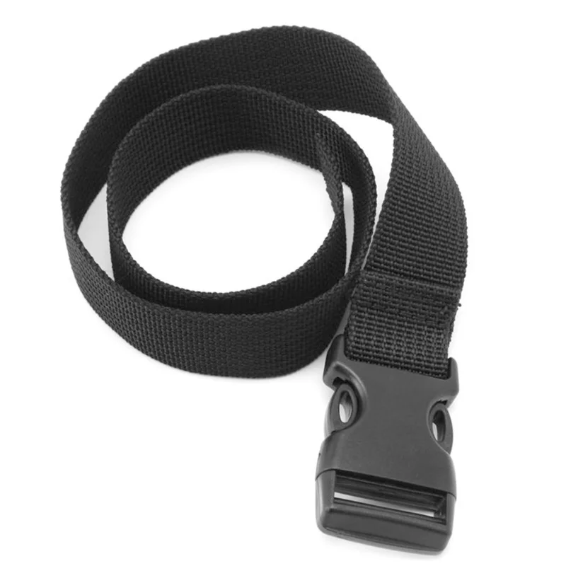 

0.5-3M Black Durable Nylon Travel Tied Cargo Tie Down Luggage Lash Belt Strap with Cam Buckle Travel Kits Outdoor Camping Tool