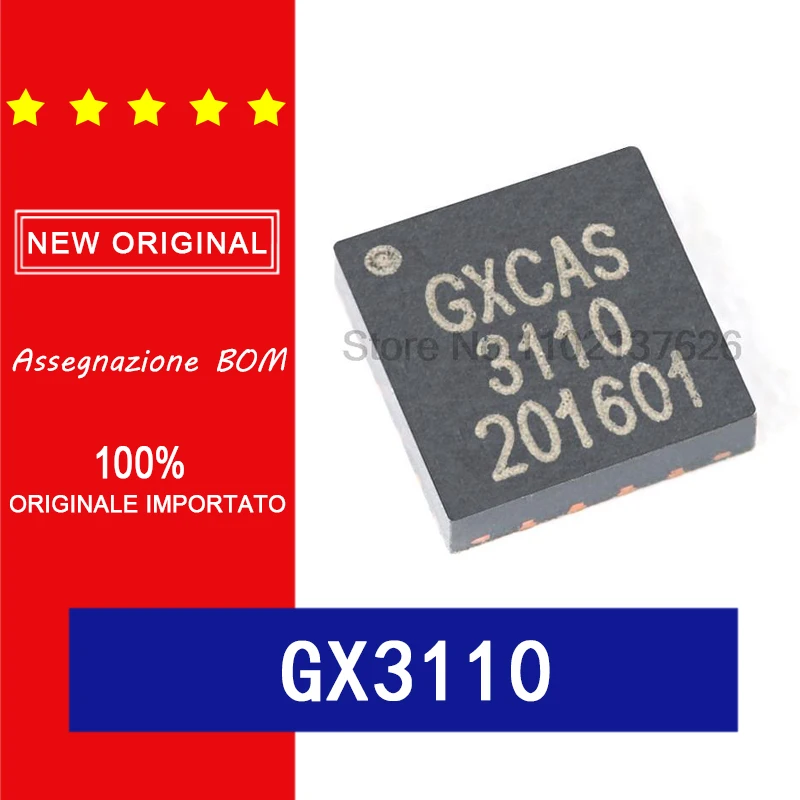 100% Оригинальный Gxcas/gx3110 qfn-16 емкостный чип кондиционирования сигнала I2C интерфейс