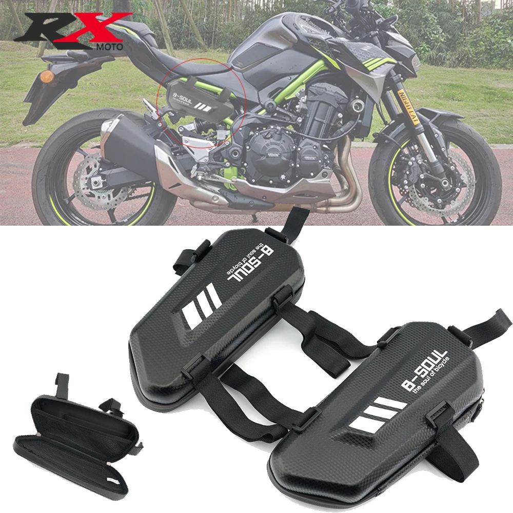 

For KAWASAKI Ninja 400 650 300 250 250R Ninja H2R ZH2 ZX10R ZX6R Motorcycle side bag modification waterproof triangle bag