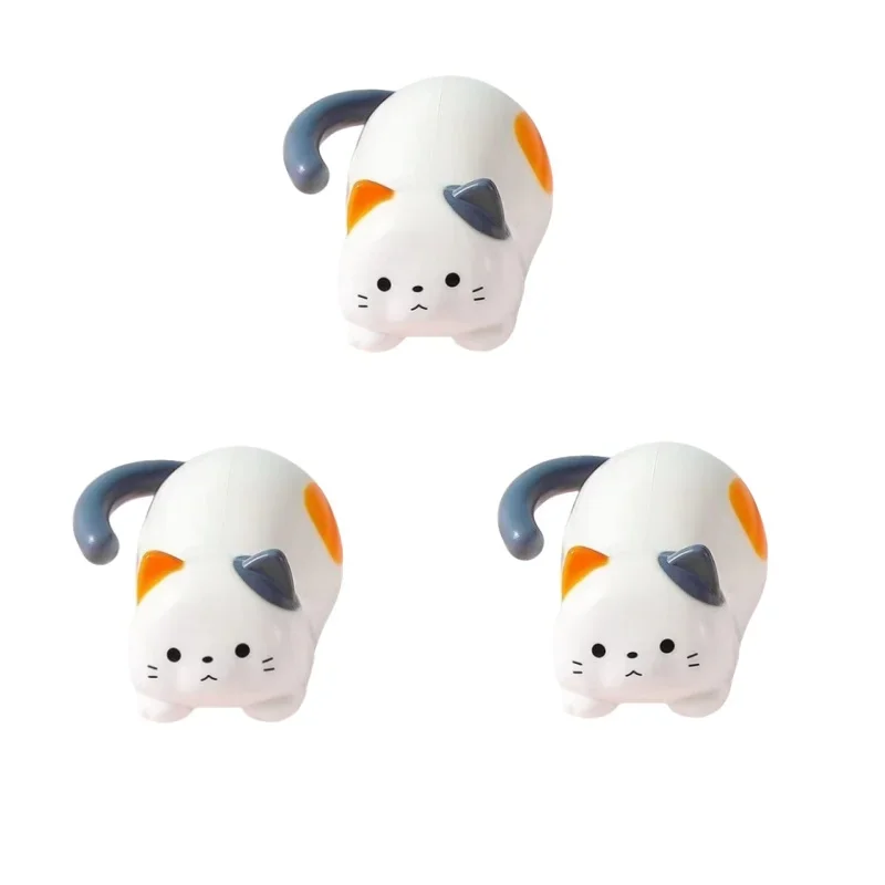 

Креативные фигурки котенка с заводным механизмом, ручная намотка, милый имитация котенка, украшение для катящегося стола, развлекательный орнамент