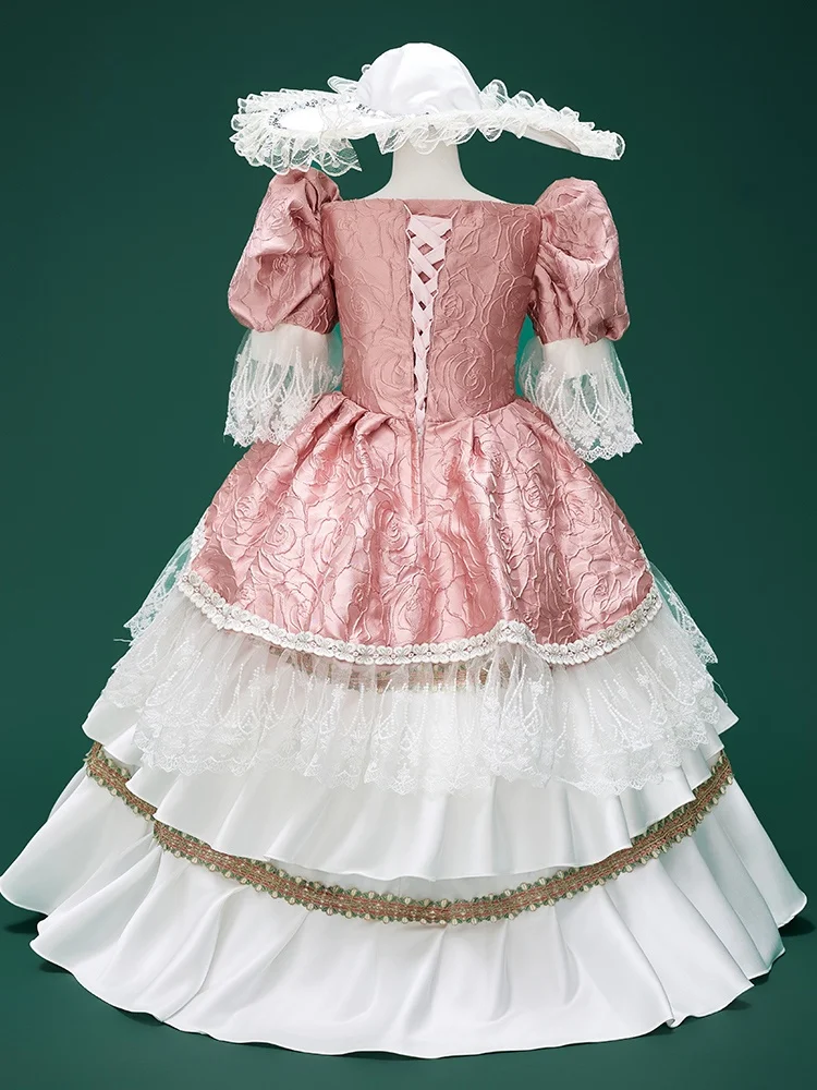 Детское торжественное платье Fanhu в европейском стиле для девочек сценическое