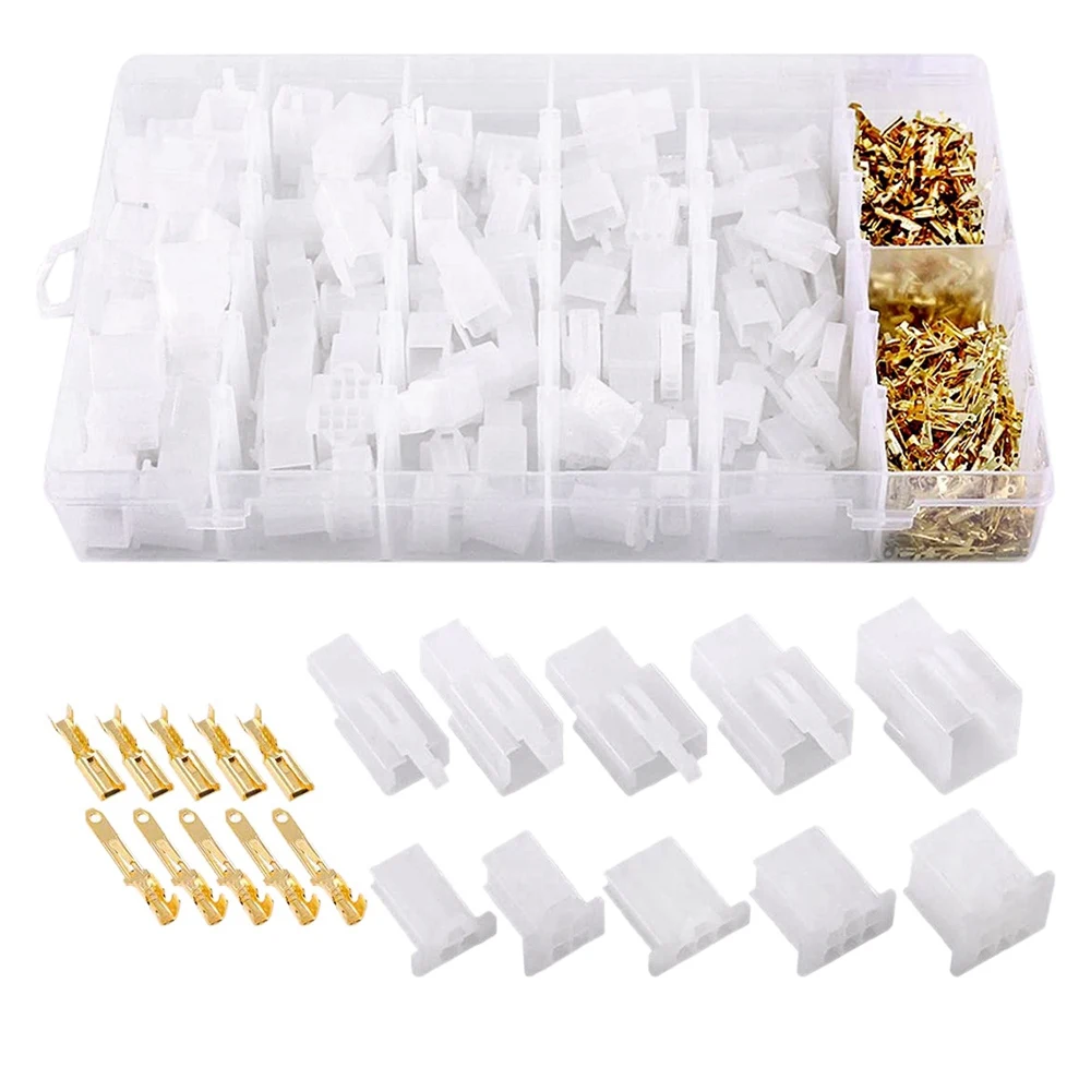 

1200 PCS 2.8MM Automotive Wire Connector 2/3/4/6/9 Pin Electrical Male and Female Cable Terminal Connector Kit