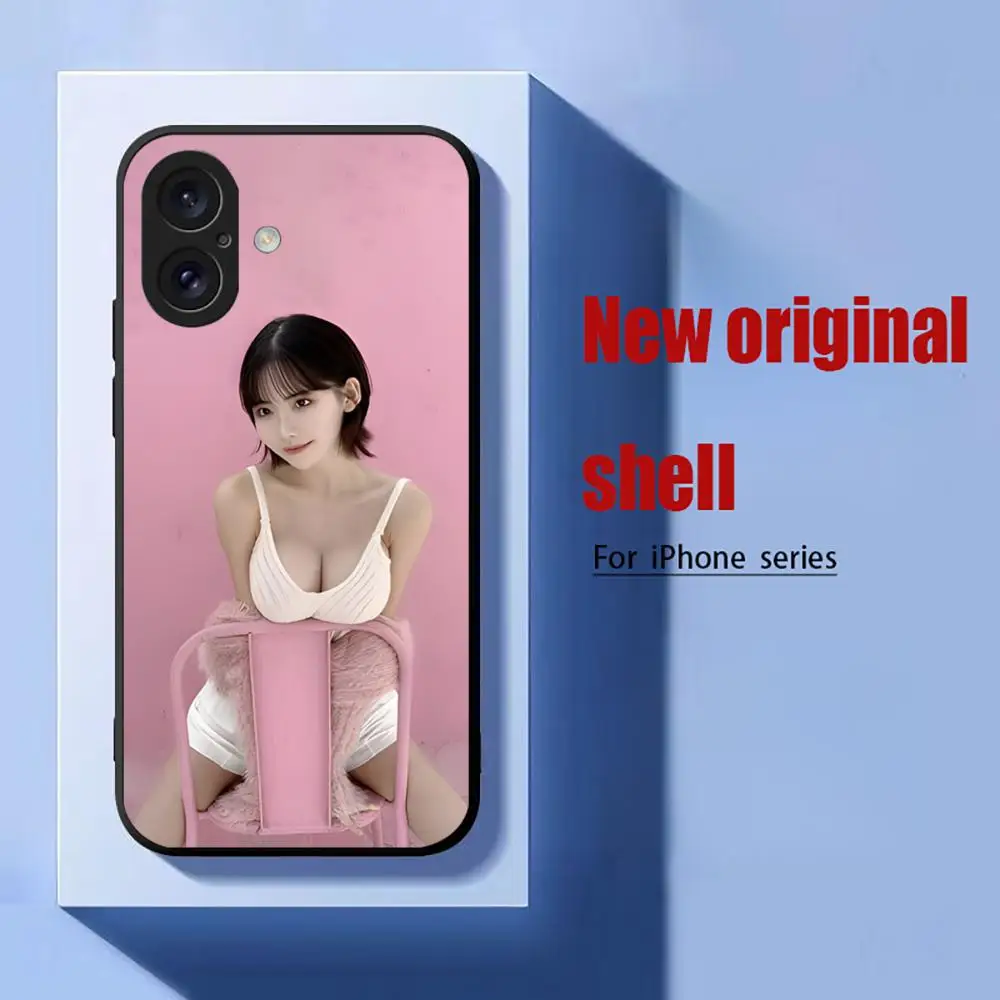 Ei-mi F-Fuk-ad-a Beauty Чехол для телефона iPhone 16 15 14 13 12 11 X XR XS 8 Plus Mini Pro Max Мягкий черный