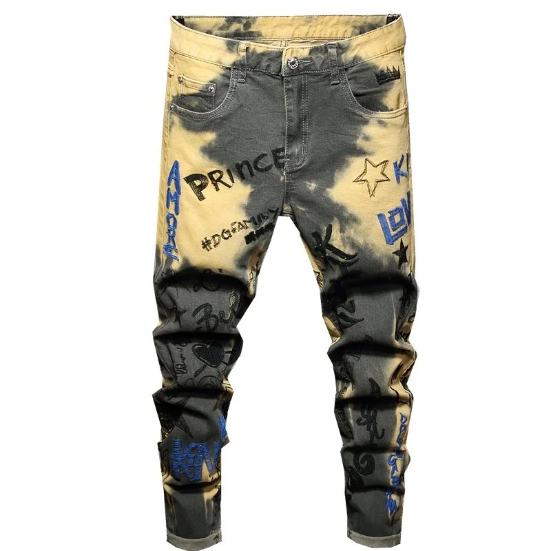 

2022 business men's casual jeans straight stretch jeans slim jeans classic fit cowboys young jeans
