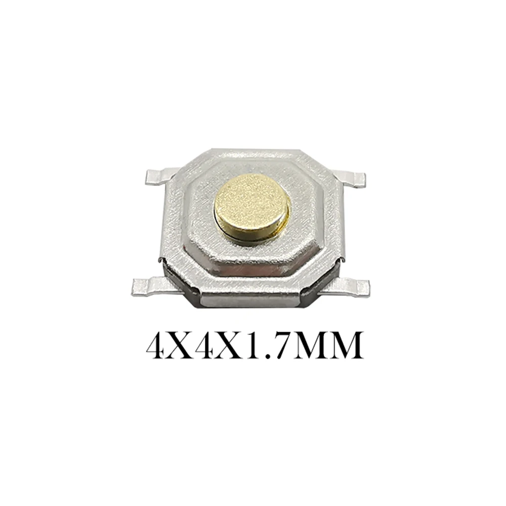 50Pcs 4x4mm SMD PCB Tactile Tact Mini Push Button Switch Momentary 4*4*1.7/2/2.3/2.5/3/3.5/4.3mm | Switches