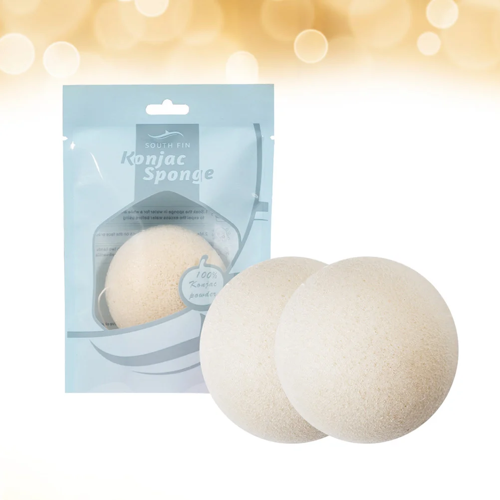 

Sponge Konjac Facial Face Charcoal Cleansing Natural Exfoliating Spongesskin Shower Organic Set Washing Puffs