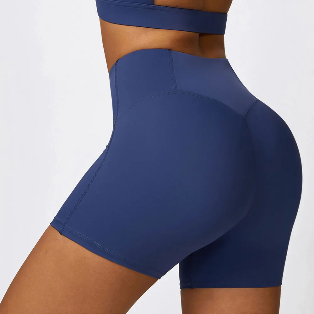 

Women Quick Drying Cycling Workout Gym Shorts High Waist Fitness Tight Shorts Sports Short Squat Proof Yoga Legging Shorts