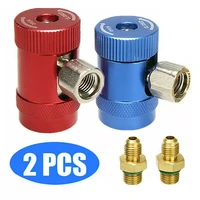 2pcs car ac air conditioner adapter quick coupler connector high low coupler r1234yf air conditioning accessories refrigerant