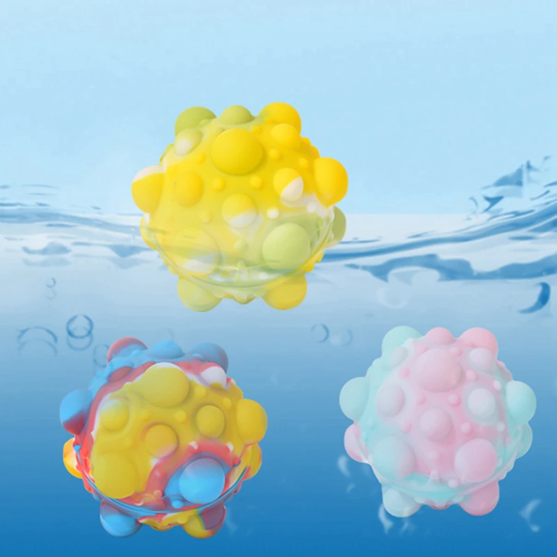 

Новый цветной 3D мяч второго поколения для снятия давления, силиконовый дышащий игрушечный мяч для снятия давления, музыка