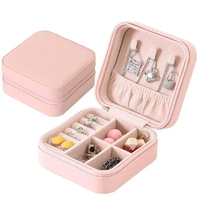 

Portable Travel Mini Jewelry Box Organizer Box Display Jewelry Storage Case Portable Travel Mini Jewelry Box Dropshipping