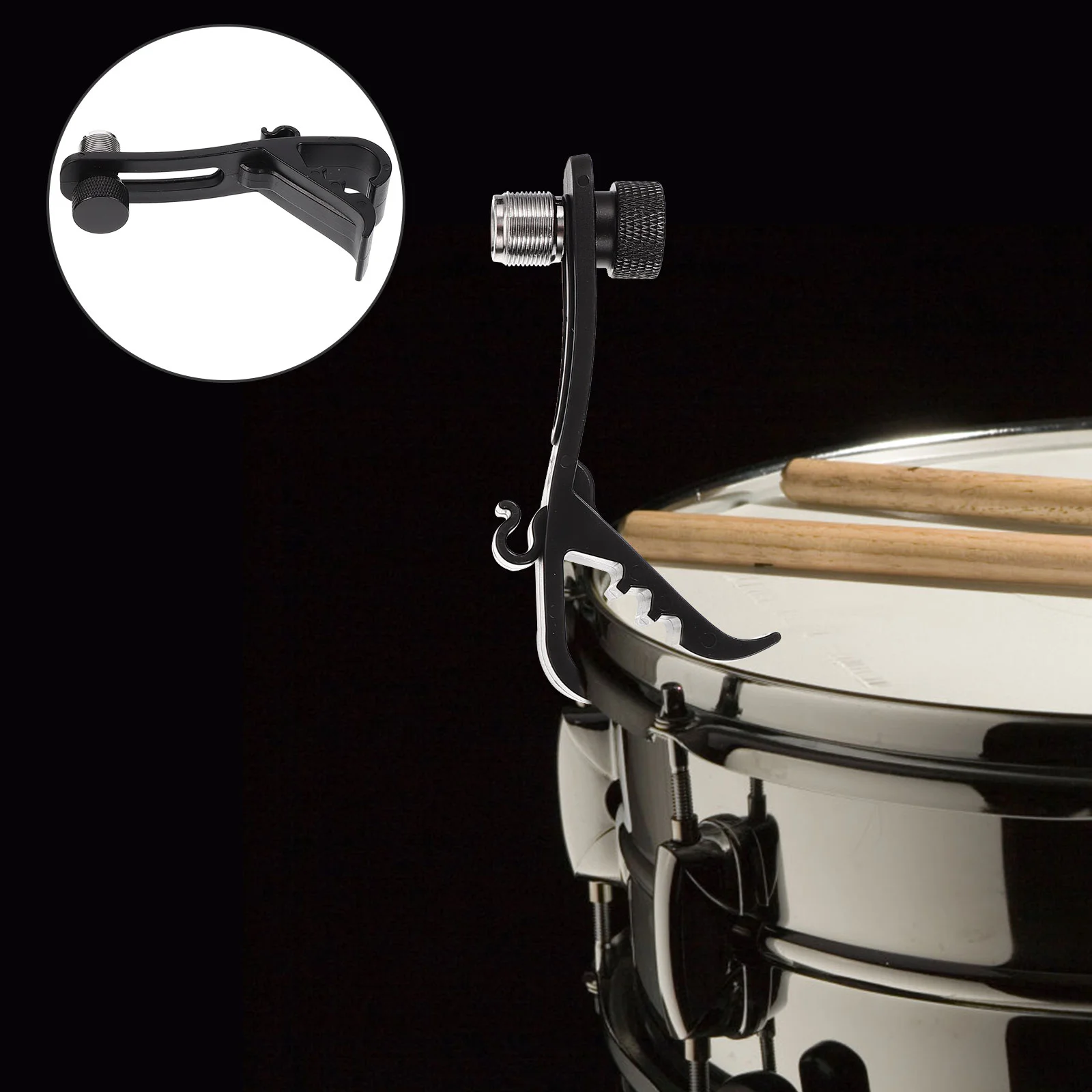

4Pcs Drum Microphone Clips Practical Shockproof Microphone Stand Clips
