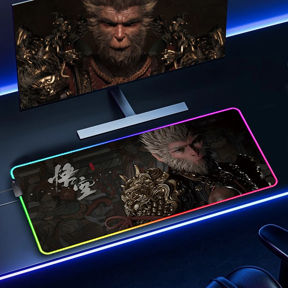 Игровой Коврик Для Мыши Sun Wukong RGB С Подсветкой