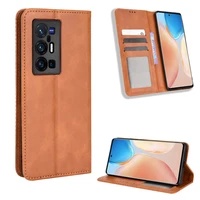 suitable for vivo x70 pro plus anti drop magnetic card mobile phone case vivo x70 clamshell leather retro luxury wallet case