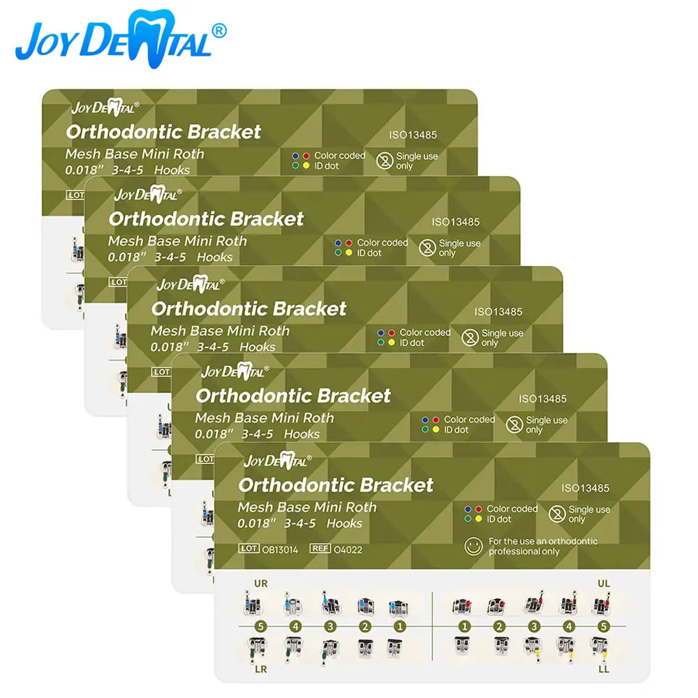 Стоматологические брекеты ортодонтические сетчатая основа мини-Roth/MBT022/018 слот с