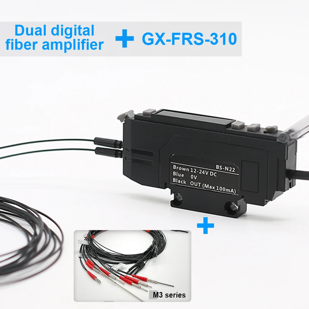 

BS-N22 NPN PNP Оптоволоконный усилитель Датчик Фотоэлектрический переключатель Оптический прозрачный NO NC Регулируемый Высокая чувствительность