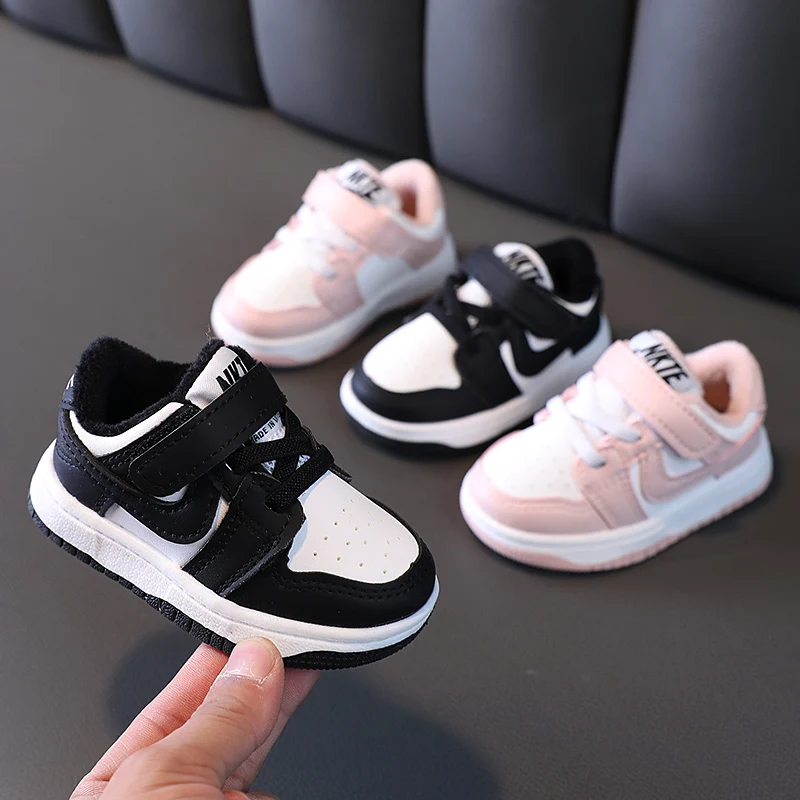 2024 зимняя детская обувь из хлопка флисовые кроссовки 0 Plus спортивная для