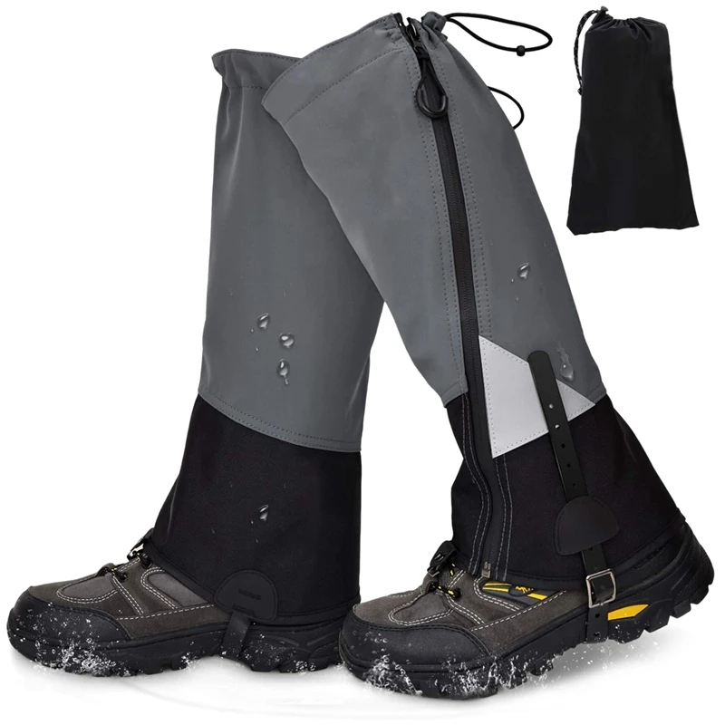 

Наружные гетры для ног с водонепроницаемой молнией, дышащие гетры для обуви для мужчин и женщин, для походов, для бега