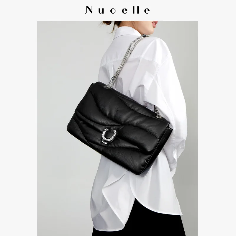 Сумка Hailang Новинка осени 2023 сумка на цепочке для подмышек через плечо