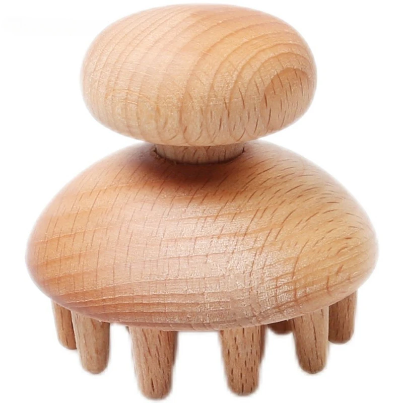 

Wooden Octopus Shaped Head Massager Manual Massage Relax Head Massage Scalp Chinese Massage Tools Dredge Muscles and Collaterals