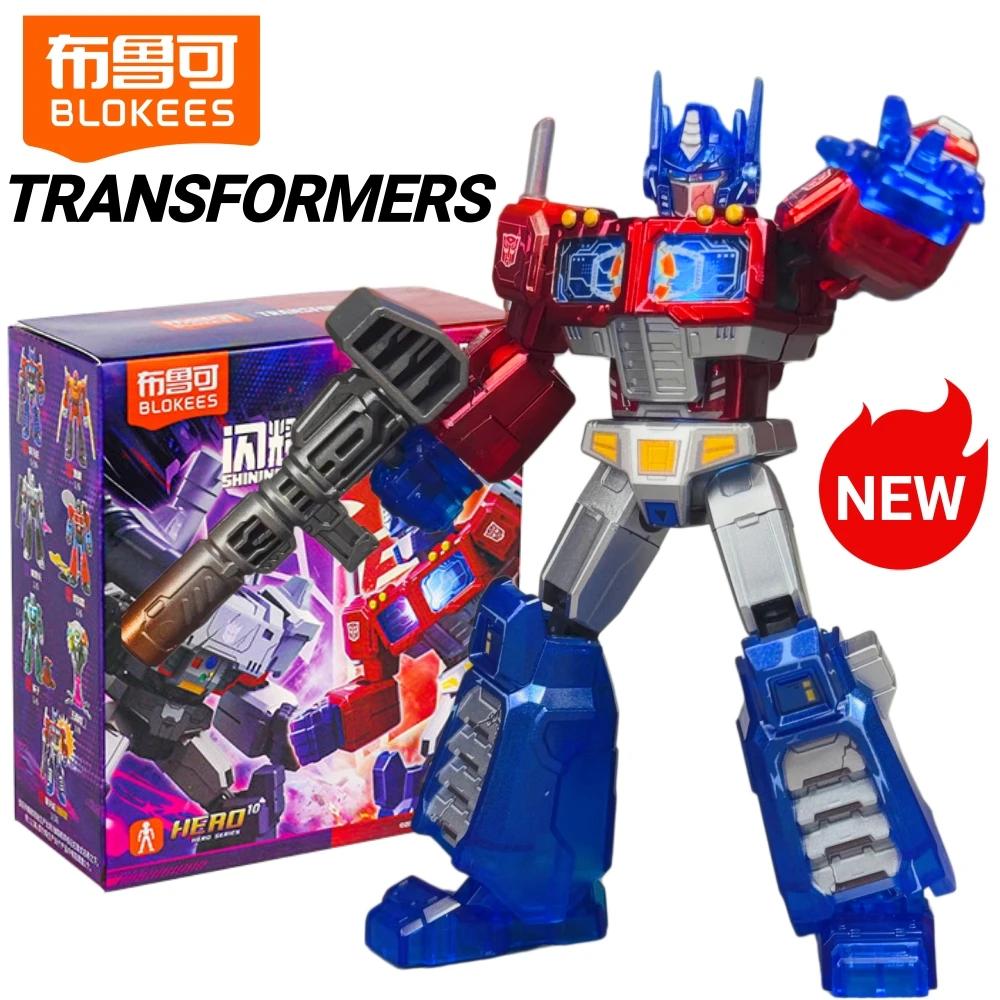 Фото Официальные фигурки Blokees Transformers Shining Version 05 - Eternal Rivalry 2026, новые светящиеся фигурки в закрытой упаковке, подвижные модели, подарки №1