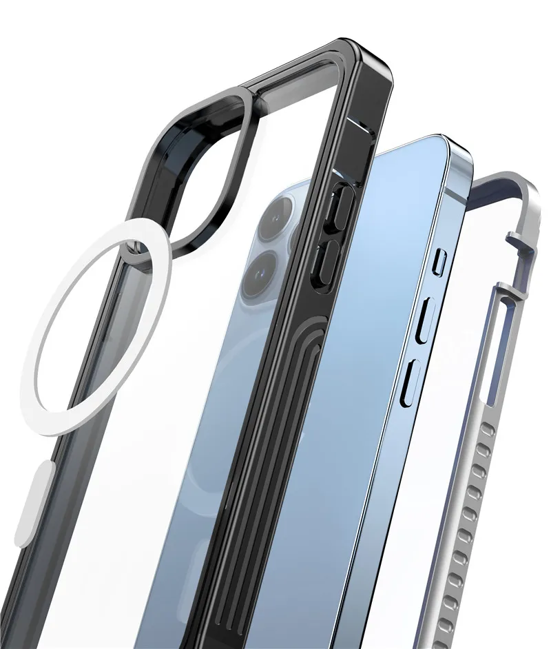 Magnetic Magsafing Wireless Charge Phone Case For iPhone 13 Pro Max Back Cover 360 Protect Front Film for iPhone 13Pro Max Case