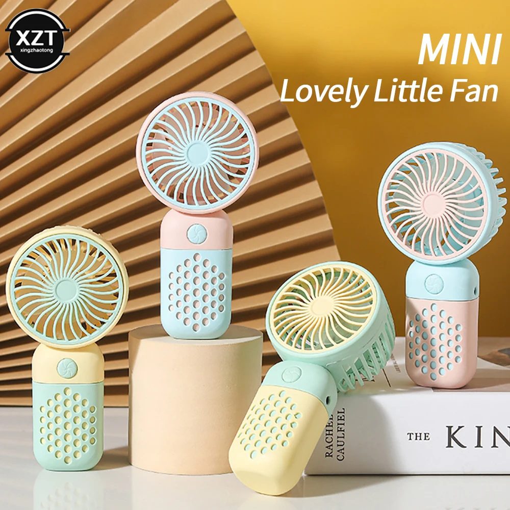 

Handheld Mini Fans USB Rechargeable Outdoor Travel Cooling Fan Student Pocket Fan Portable Air Conditioner Summer Gifts