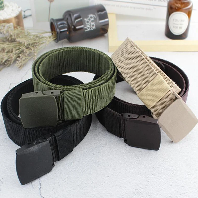 

6 Colors Mens High Quality Accessories Military Jeans Army Waist StrapNylon Webbing Belts Canvas Casual Fabric Tactical Belt
