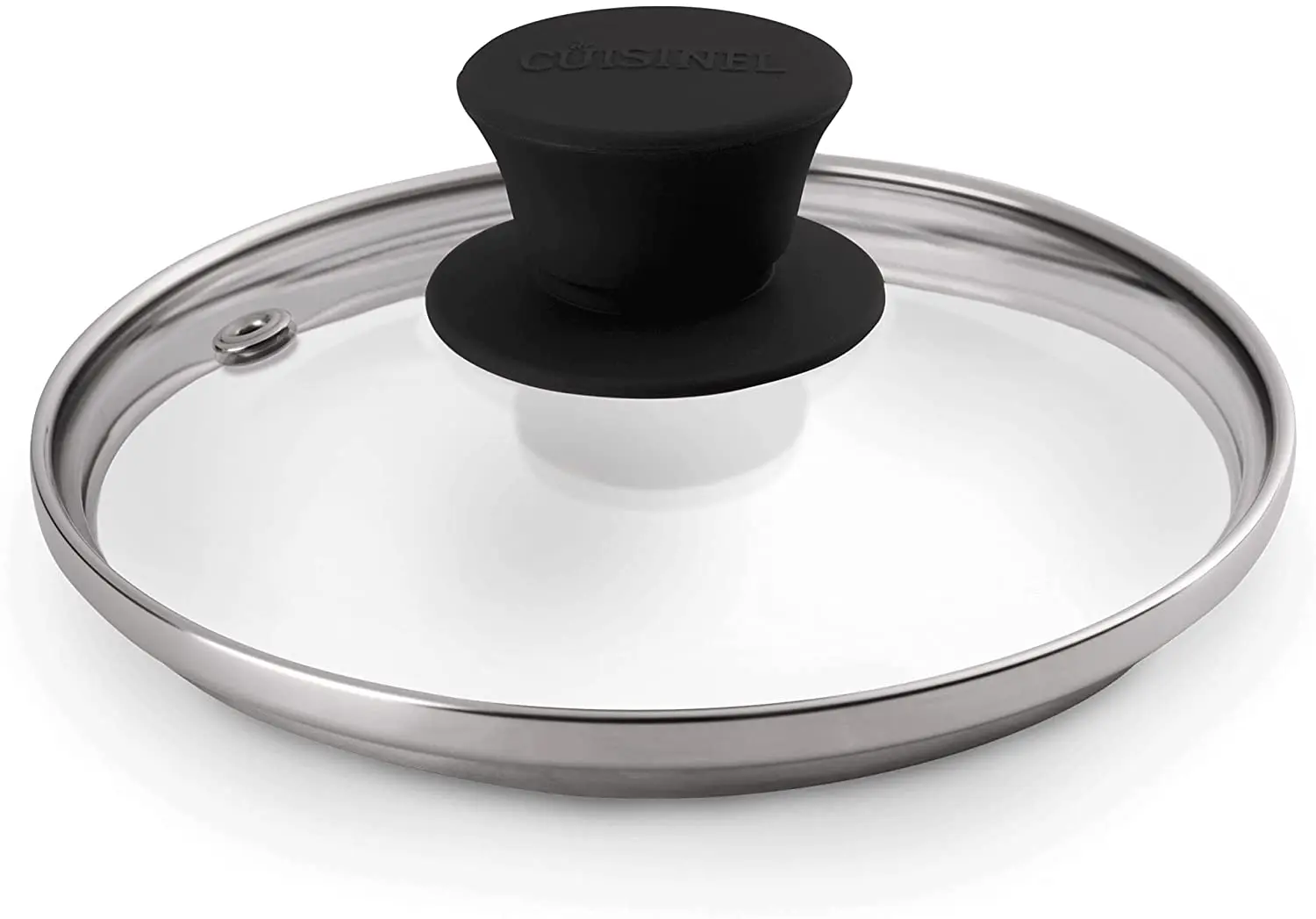 Glass Lid with Steam Vent Hole - 6"-Inch/15.24cm - Compatible with Lodge Cast Iron Skillet Pan Fully Assembled Universal Cover