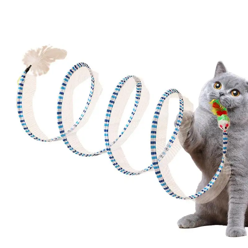 

Cat Tunnel Toy Pet Toy Tunnel For Interactive Fun Portable Interactive Pet Adventure Tunnel Toy Interactive Cat Springs Toys For