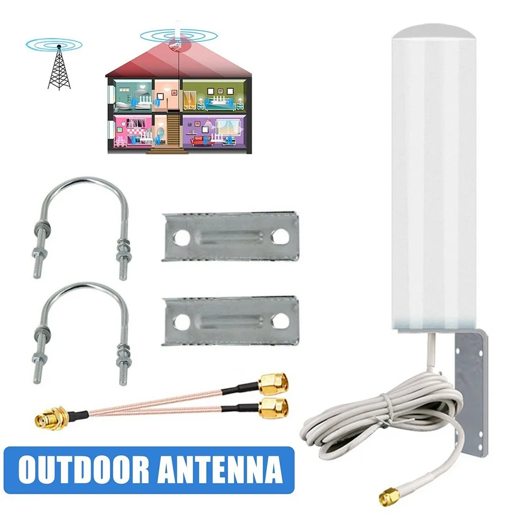 

For RAK Nebra Bobcat 10-12dBi Helium Hotspot Miner Outdoor 915mhz LoRa Antenna 4G 698 - 2700 MHz 5 Meter Low Loss Cables
