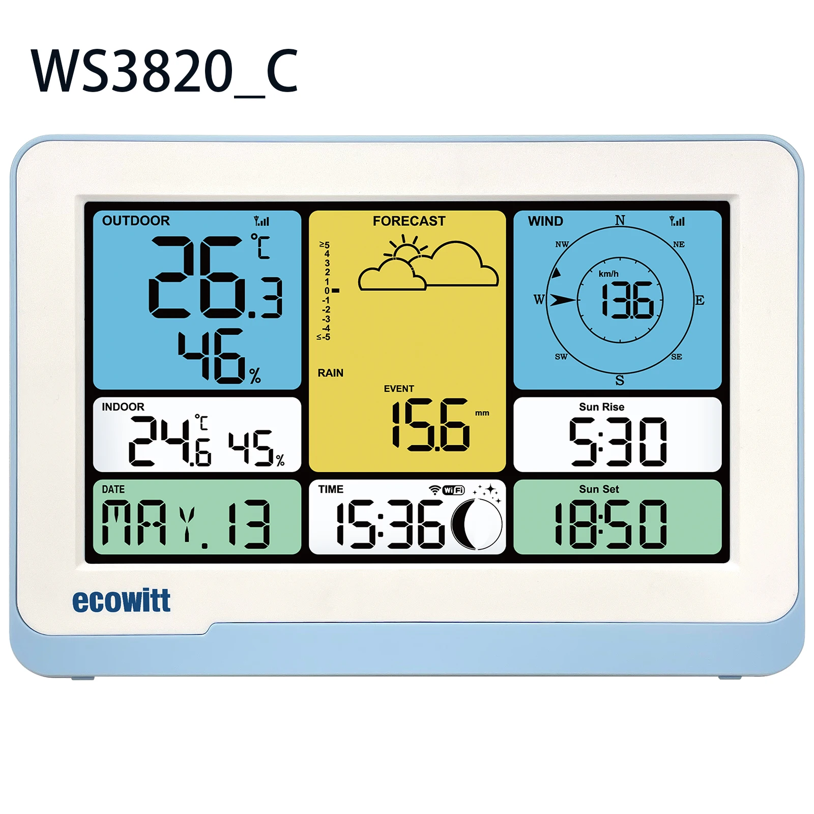 

Ecowitt WS3800_C/WS3820_C Консоль метеостанции